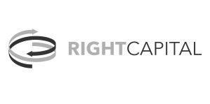 RightCapital logo with circular arrow design.